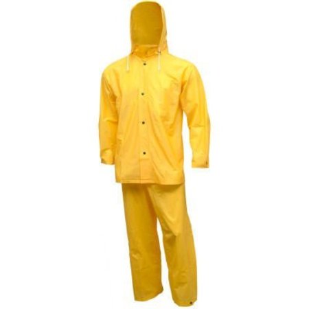 TINGLEY RUBBER Tingley® S61317 Tuff-Enuff„¢ 3 Pc Suit, Gold, Detachable Hood, 3XL S61317.3X
